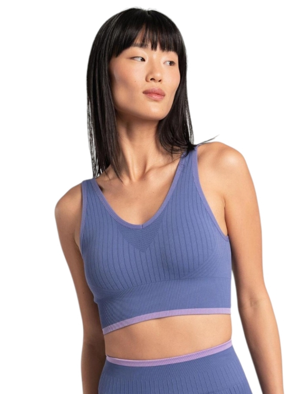 Lole Women's Sports Bra Purple Bra Top Size Medium Removable Pads Light Support
